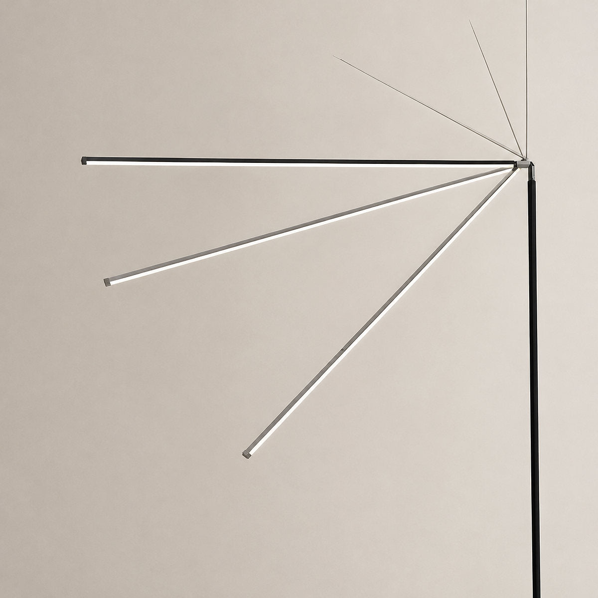 Linear Minimalist LED Reading Floor Lamp