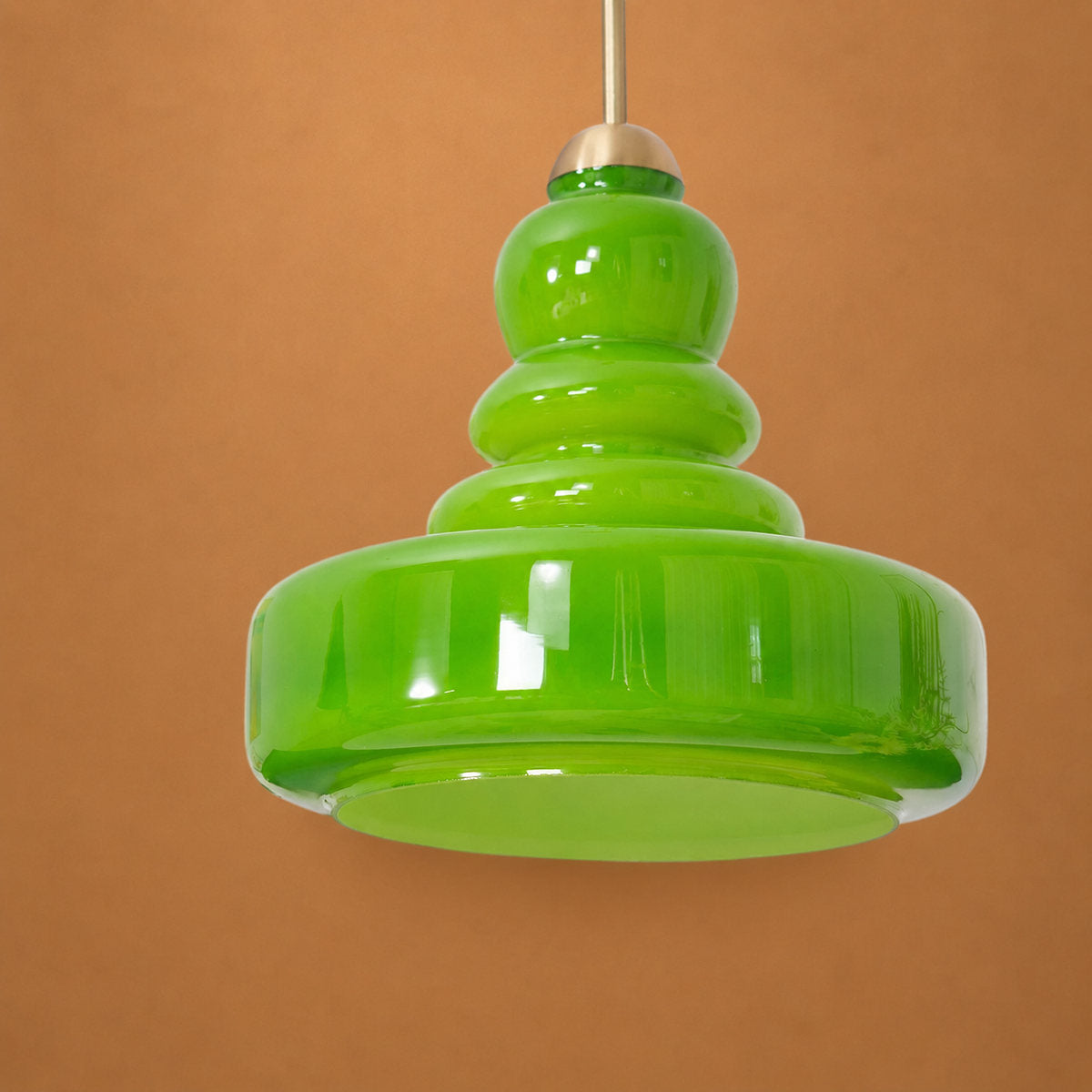 Vintage Aesthetic Glass Pendant Light for Dining Room & Living Room