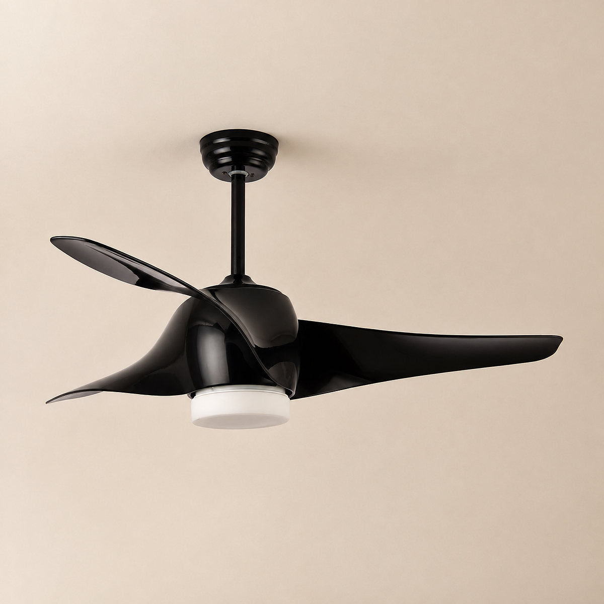 Tricolordeer Contemporary Sculptural Ceiling Fan Light