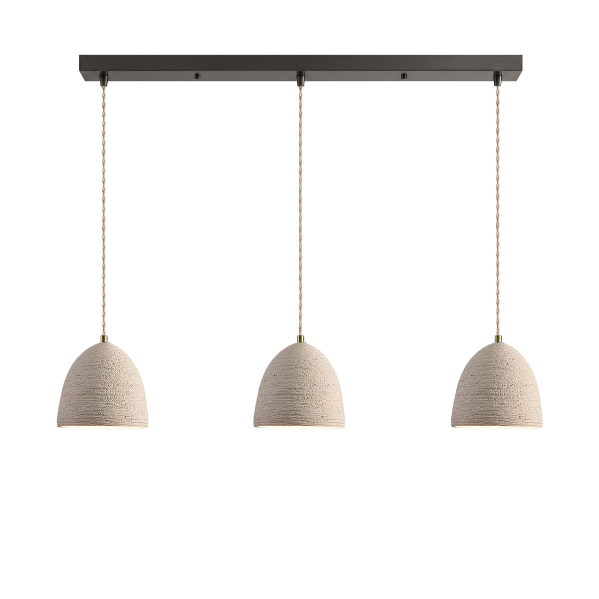 Raw Texture Cement Pendant Light Collection for Dining Room & Living Room