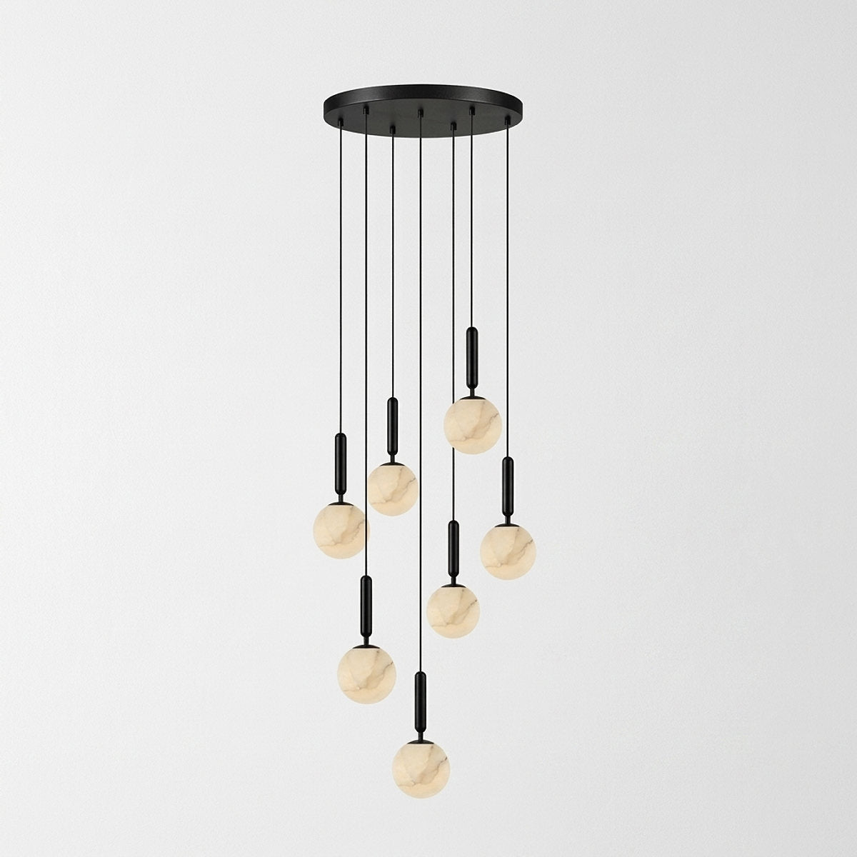 Alabaster Globe Pendant Light Collection for Dining Room & Living Room
