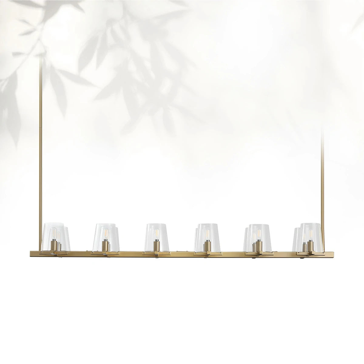 Paricia Glass Linear Chandelier 49"60"