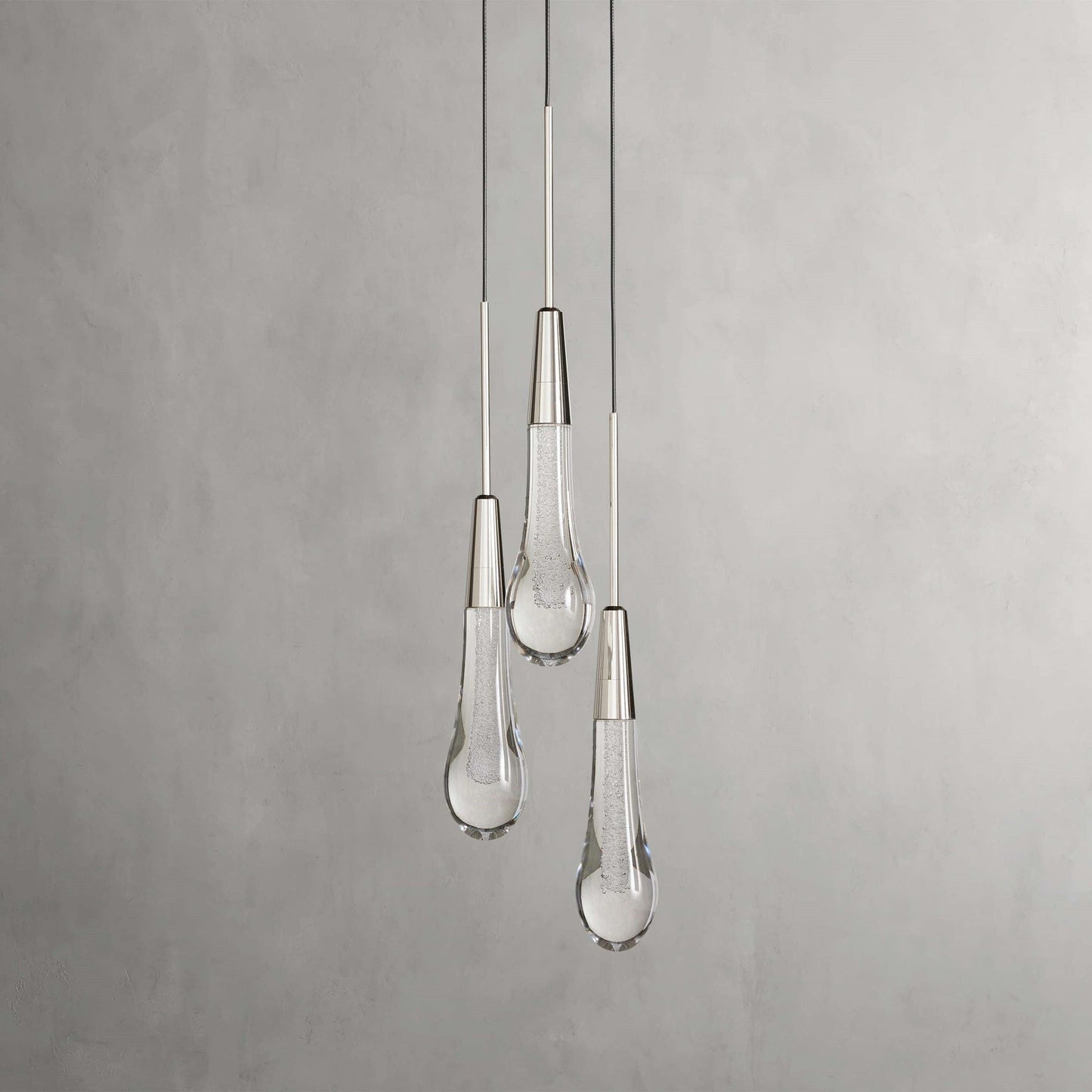 Soltaire Raindrop 3-Light Pendant