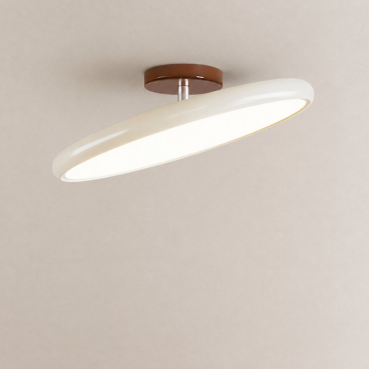 Drift Adjustable Ceiling Light, 11.8~19.7-Inch x H 3.5-Inch, Green, Triac Warm Dimming for Living Room & Bedroom