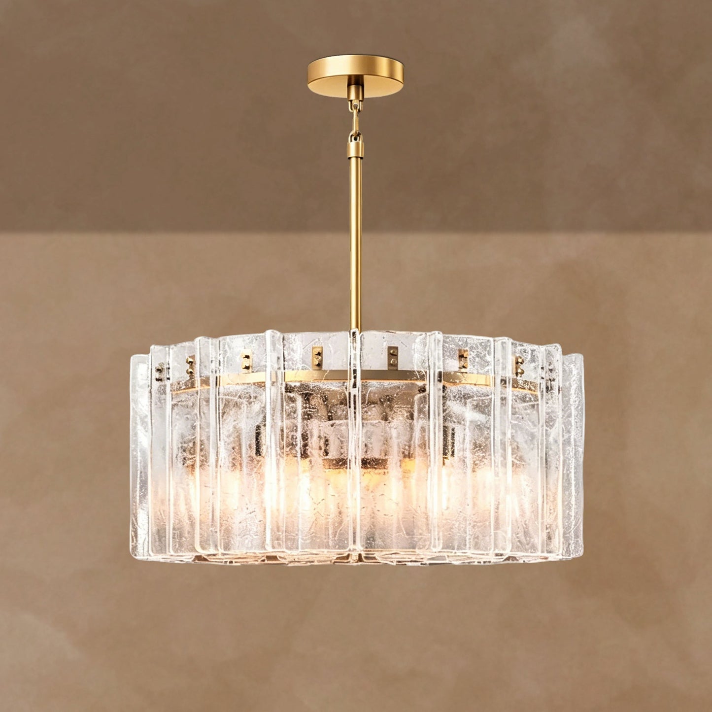 Latrel Clear Glass Round Chandelier 36��