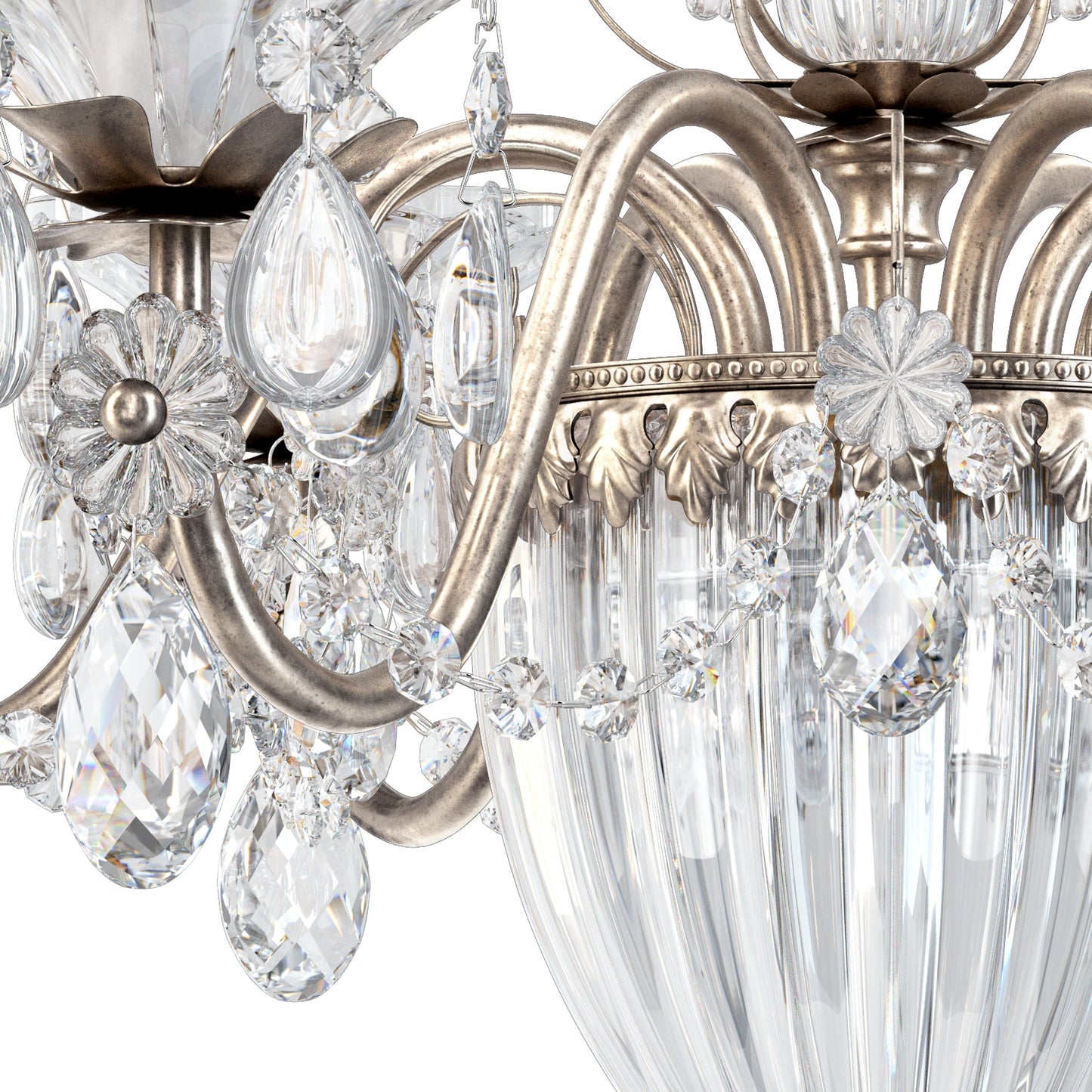 Luster Gaze Heritage Bloom 7-Light Chandelier - Background Shot