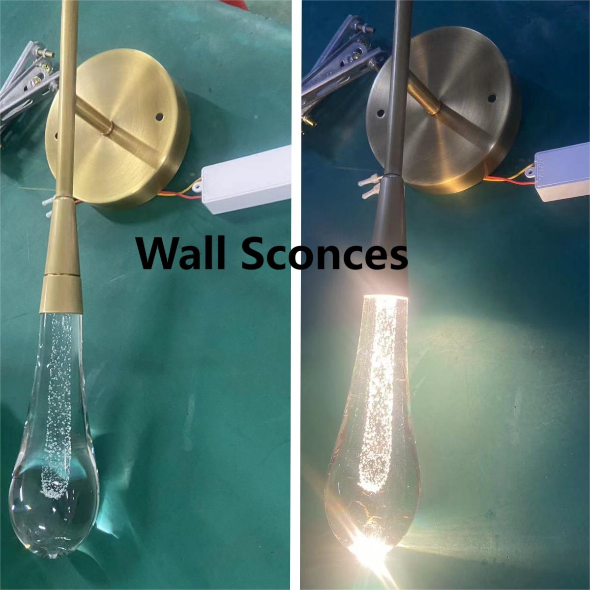 Tricolorbeer Radiant Solstice Crystal Wall Sconce - Background Shot