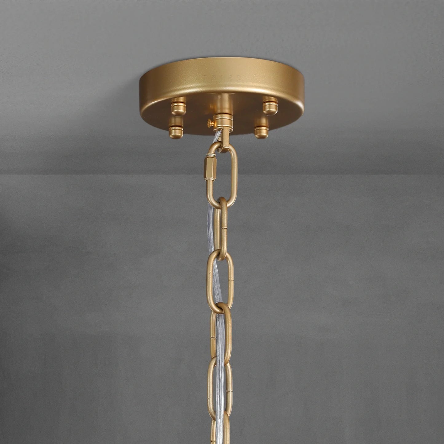 Cannel Glass Round Chandelier
