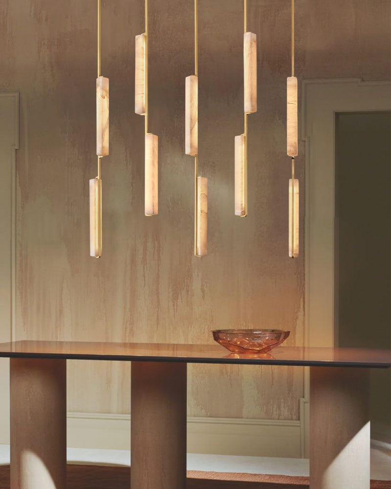 Aedubon Alabaster Linear Chandelier
