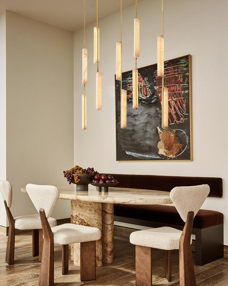 Aedubon Alabaster Linear Chandelier