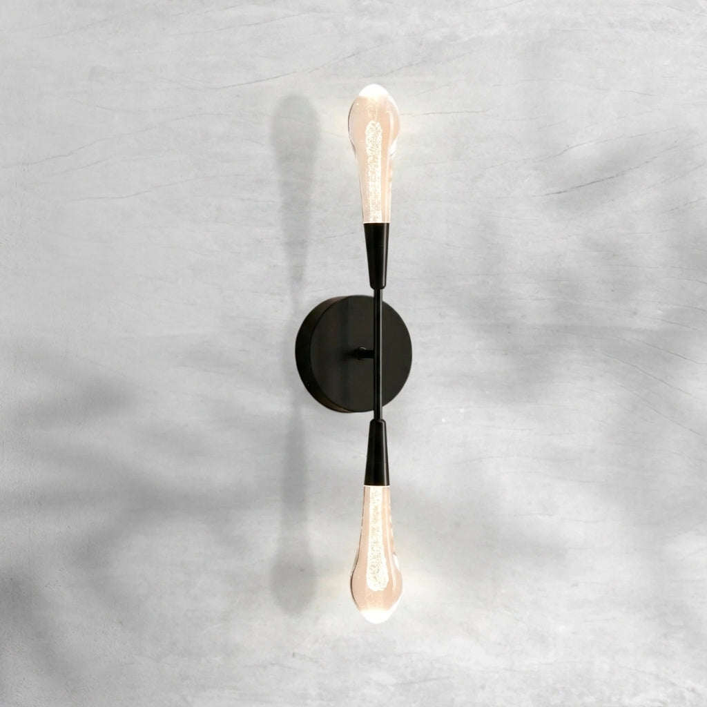 Luster Gaze Raindrop Embrace Double Sconce - Background Shot