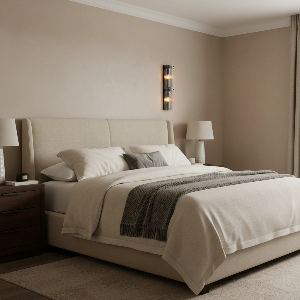Luster Gaze Radiant Reeded Wall Sconce - elegant American bedroom