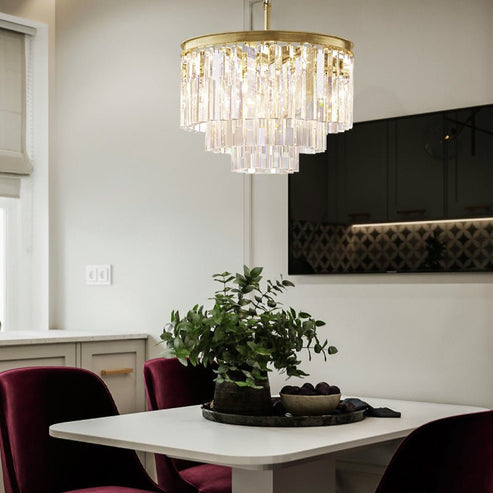 1920s Odeom Round Chandelier 20"32"44"