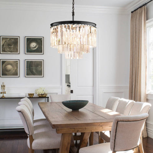 1920s Odeom Round Chandelier 20"32"44"