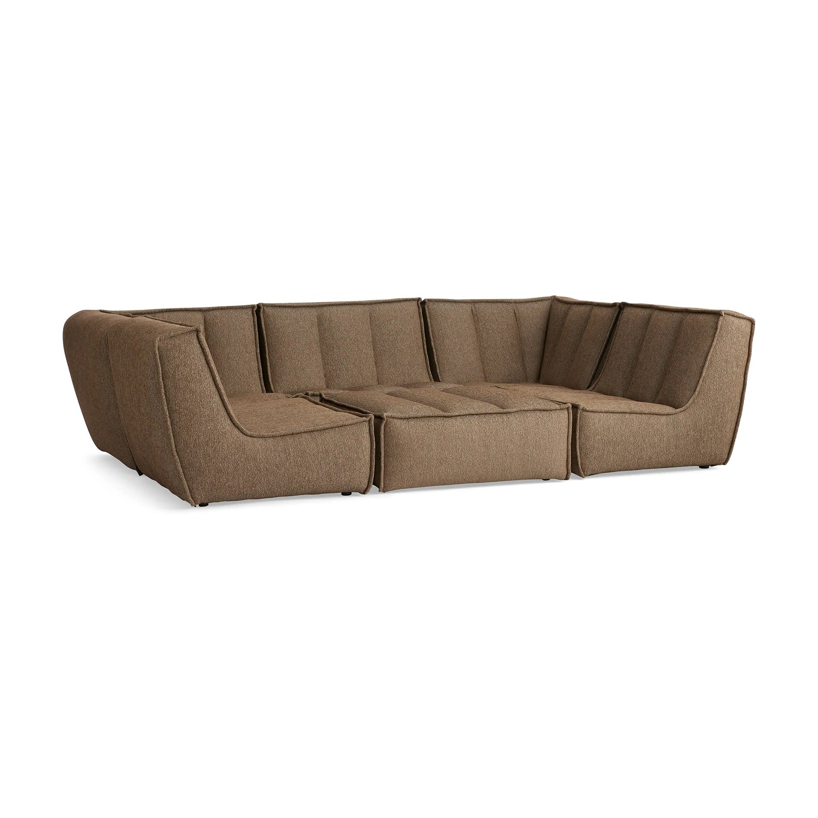 Perto Outdoor Six-Piece Pit Sectional