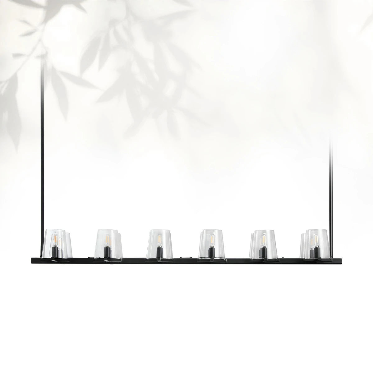 Paricia Glass Linear Chandelier 49"60"