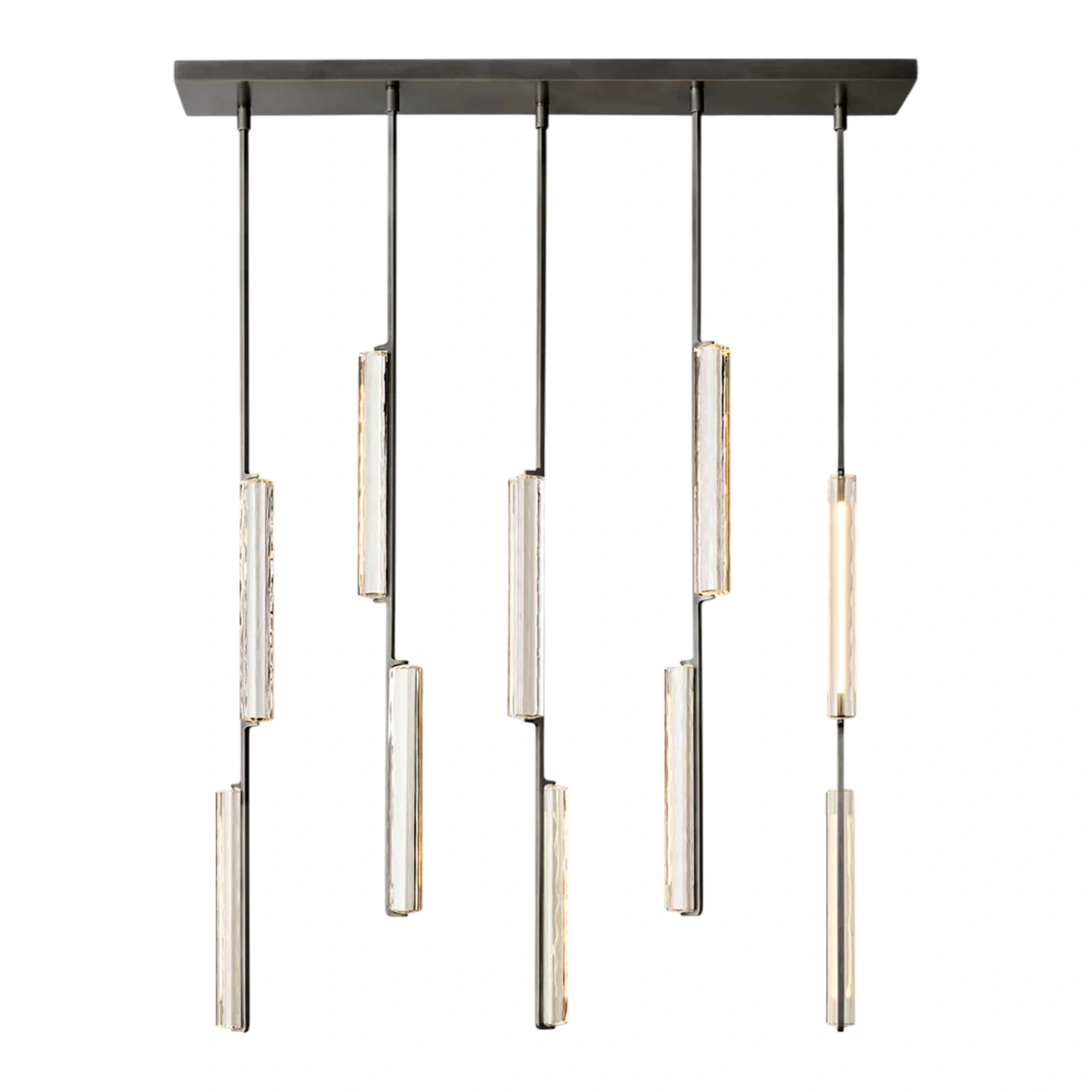 Oudubon Crystal Linear Chandelier 54"