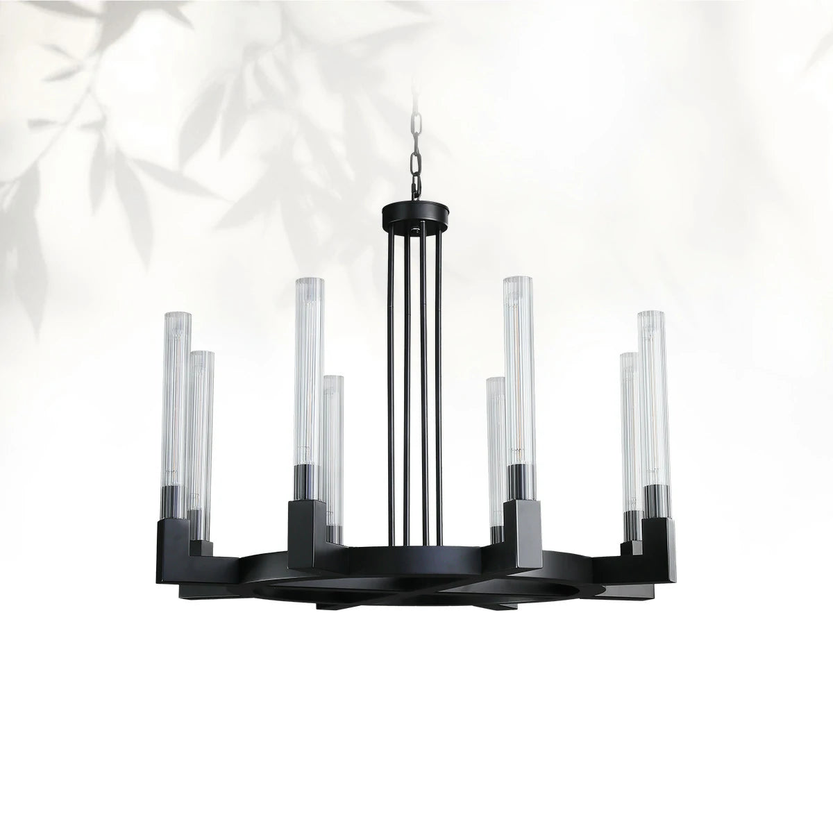 Cannel Glass Round Chandelier
