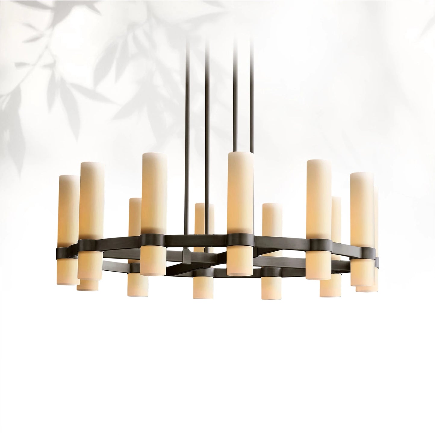 Lavelle Round Milk Glass Chandelier
