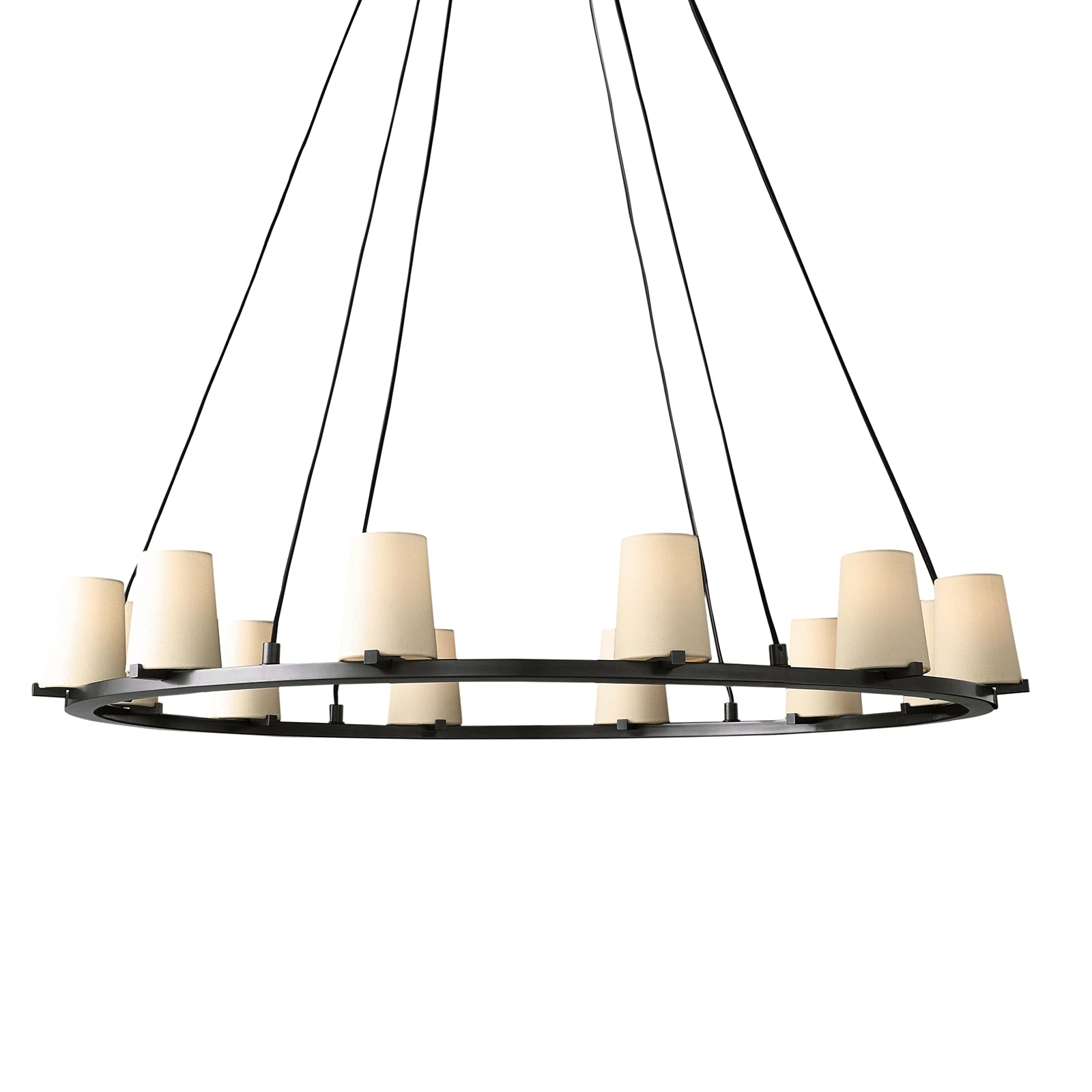 Mauillac Fabric Shade Round Chandelier