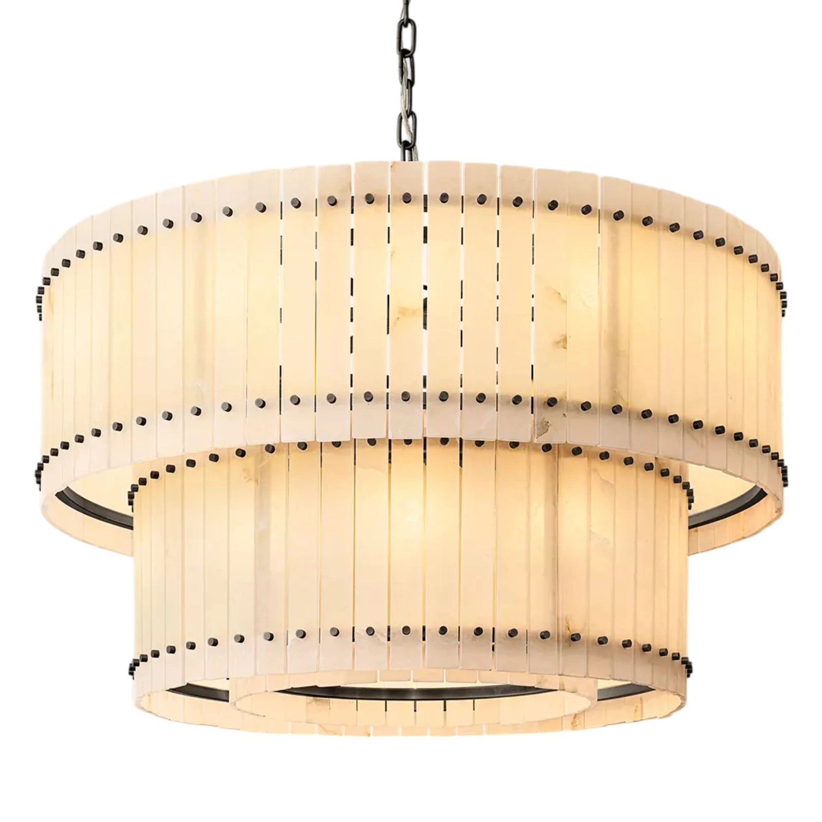 Sant Marco Alabaster Round Tiered Chandelier