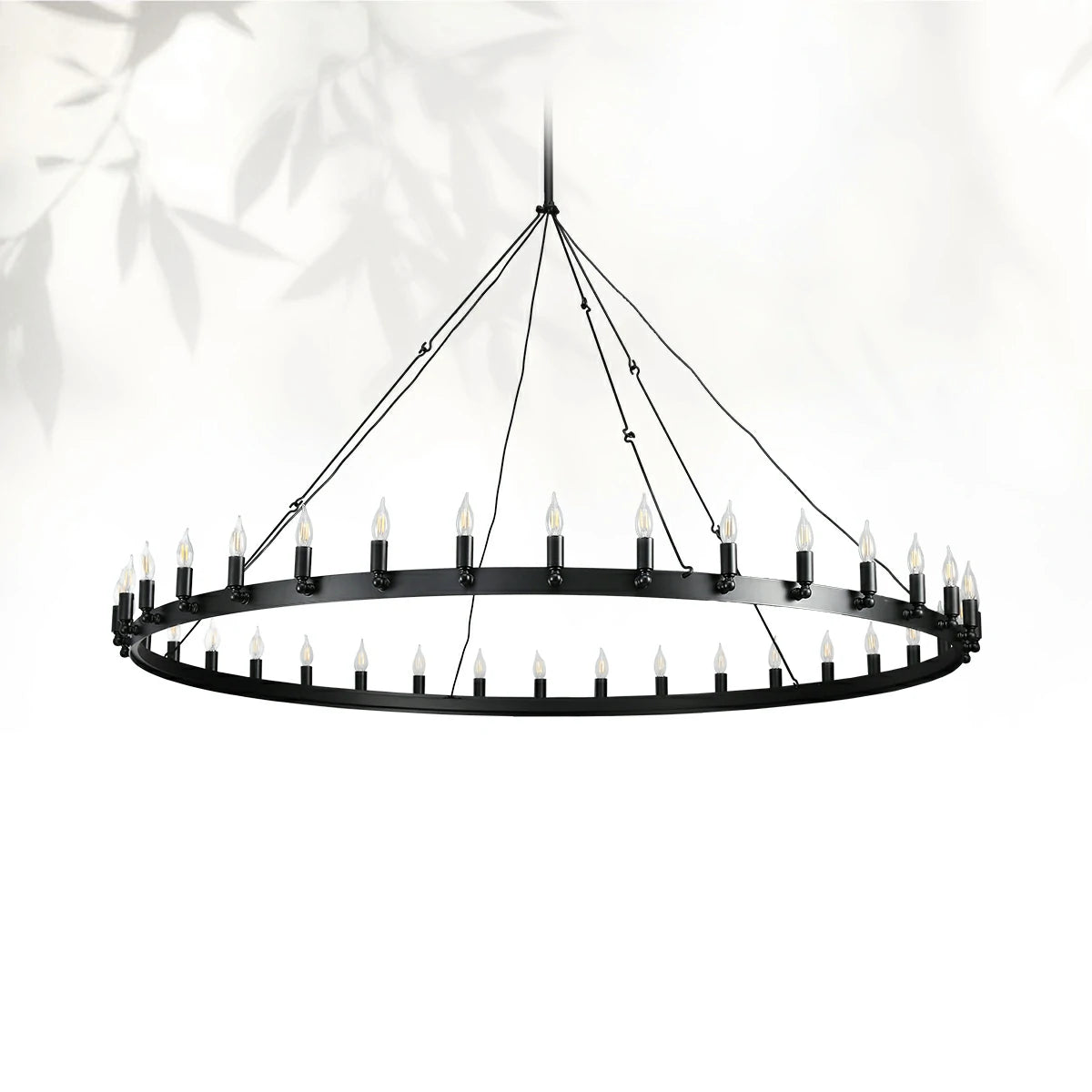 Camins Vintage Candelabra Round Chandelier