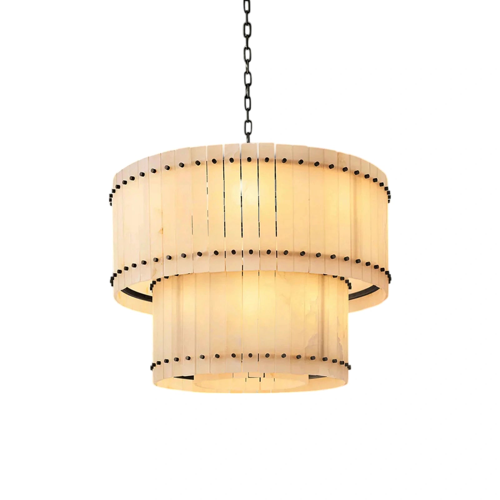 Sant Marco Alabaster Round Tiered Chandelier