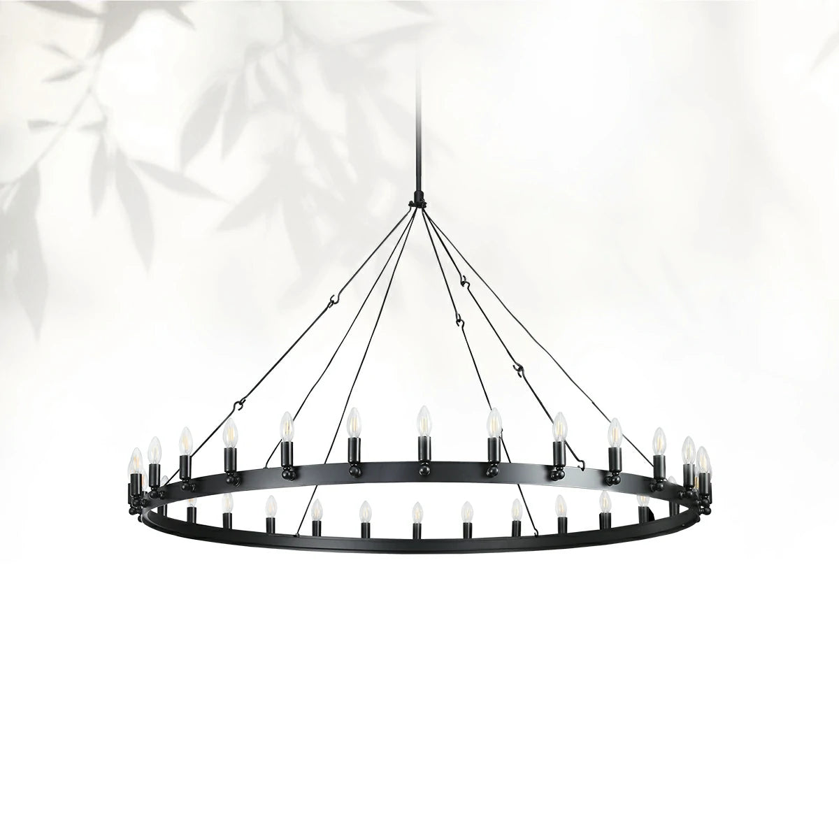 Camins Vintage Candelabra Round Chandelier
