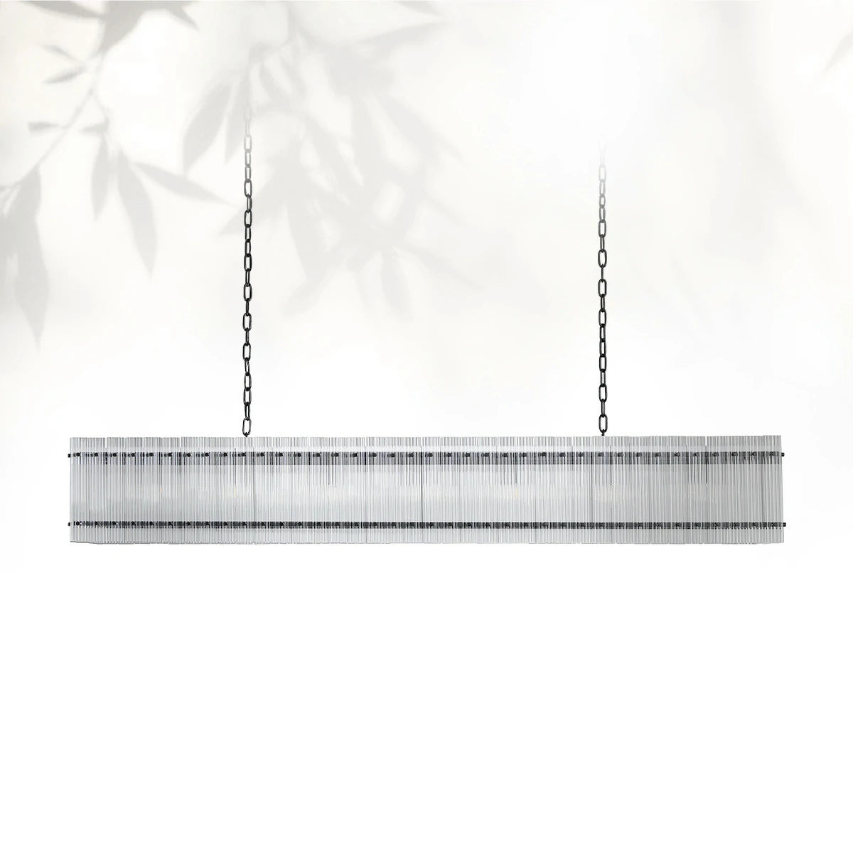 Sun Marcus Glass Rectangle Chandelier 54", 72"