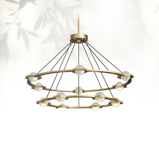 Eclatamt Two-Tier Round Chandelier