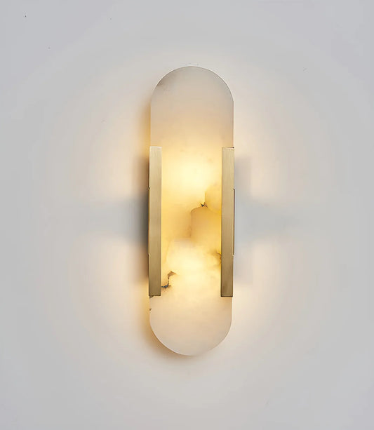 Modern Belange Elongated Alabaster Wall Lamp
