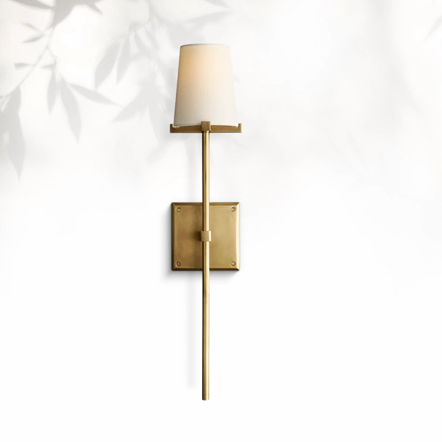 Paricia Fabric Shade Torch Sconce