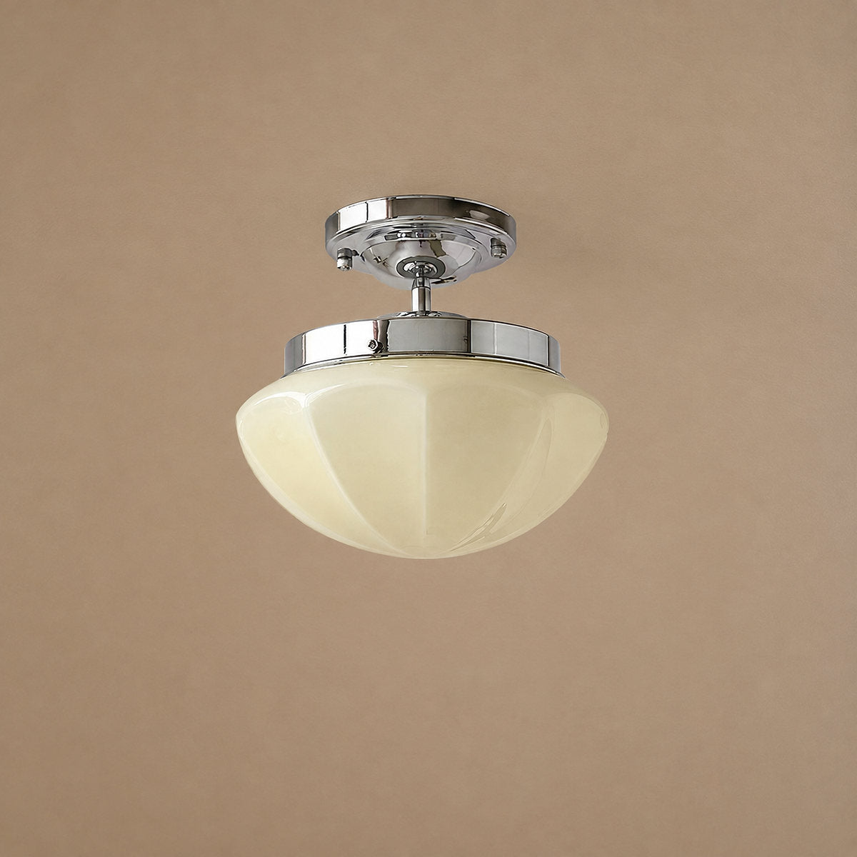 Tricolordeer Art Deco Glass Ceiling Lamp
