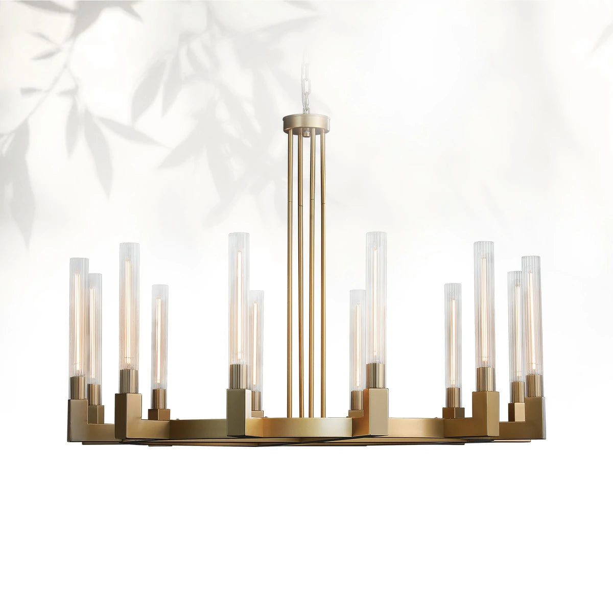 Cannel Glass Round Chandelier