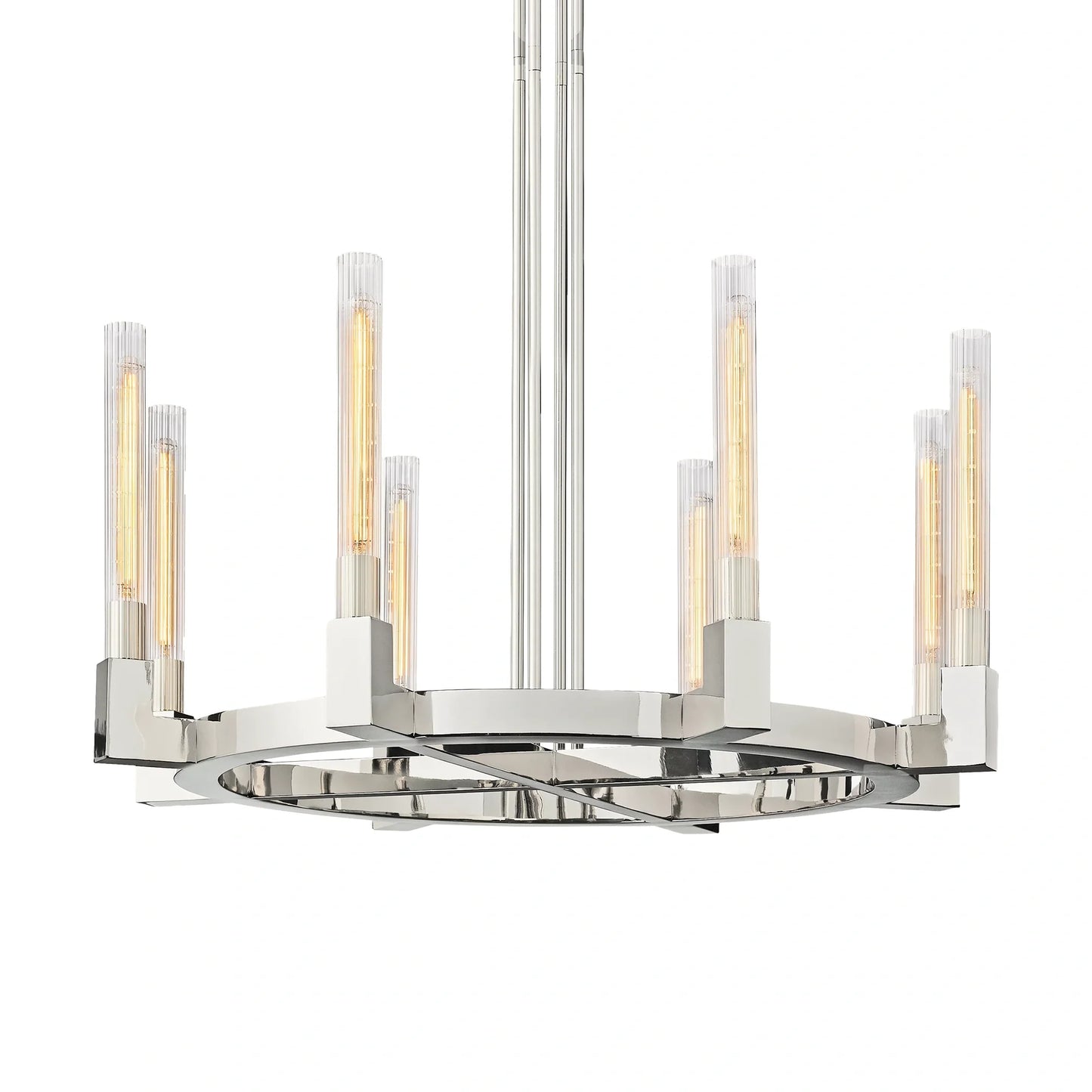 Cannel Glass Round Chandelier