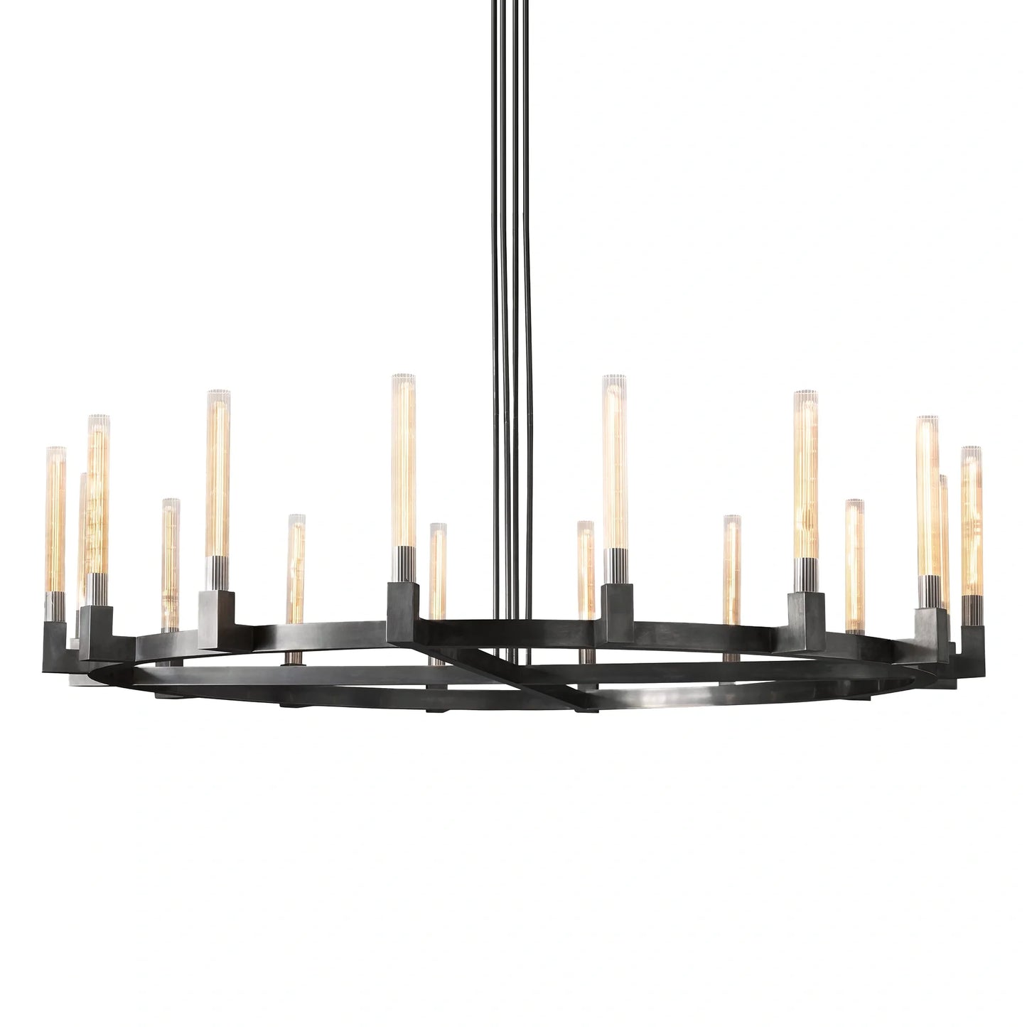 Cannel Glass Round Chandelier