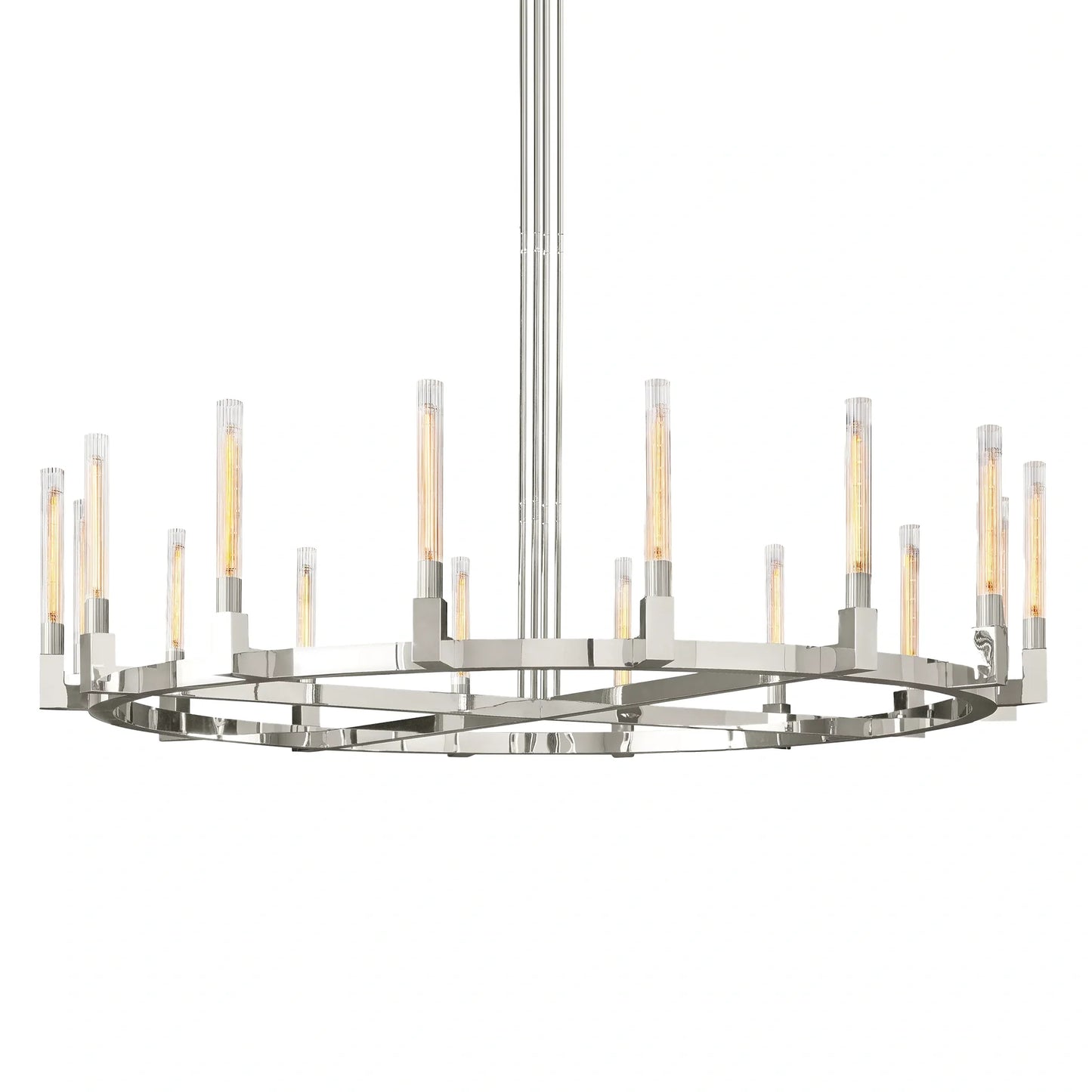 Cannel Glass Round Chandelier