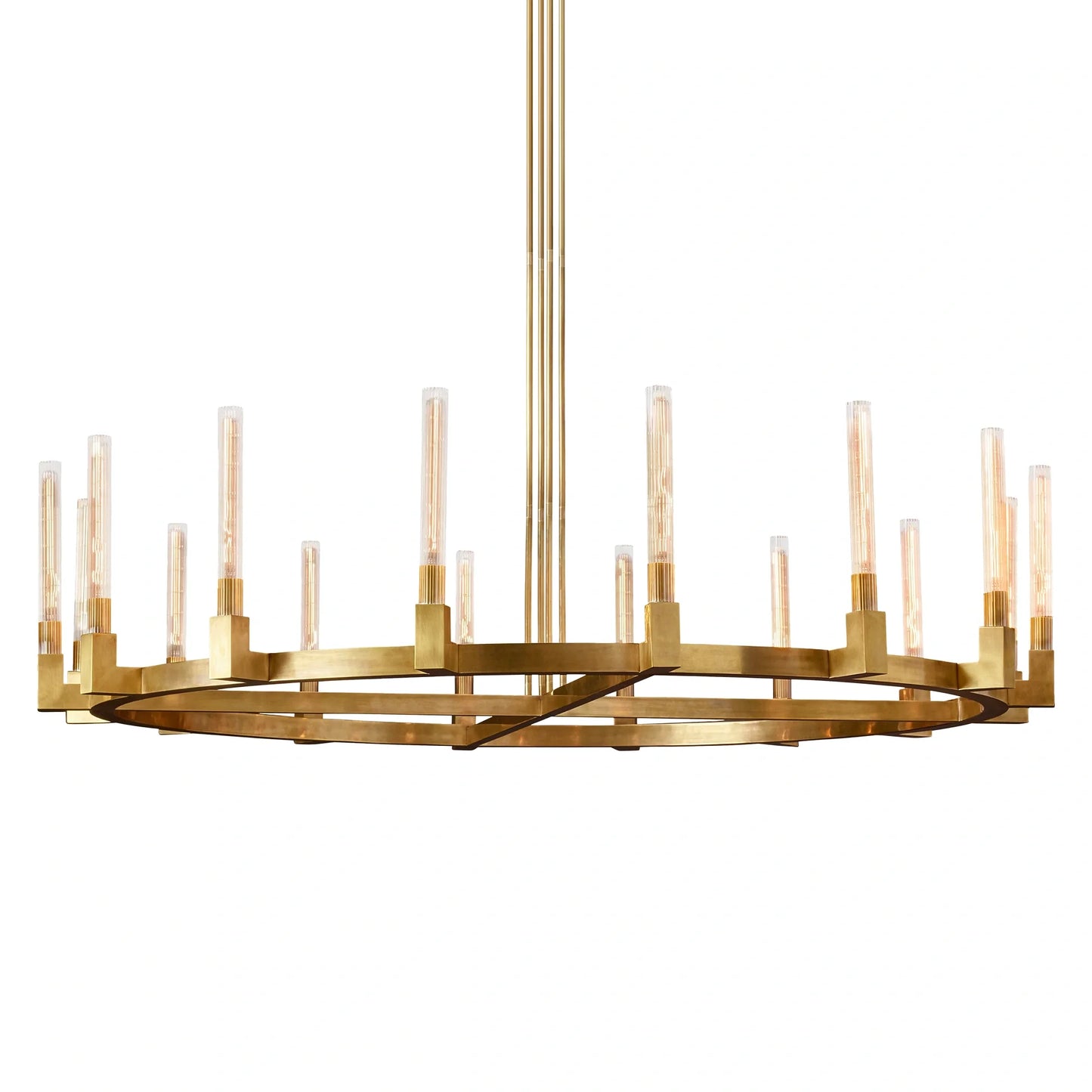 Cannel Glass Round Chandelier