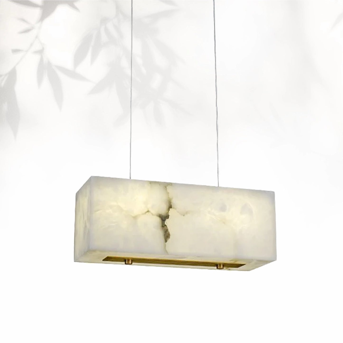Alabaster Cuboid Dining Room Chandelier