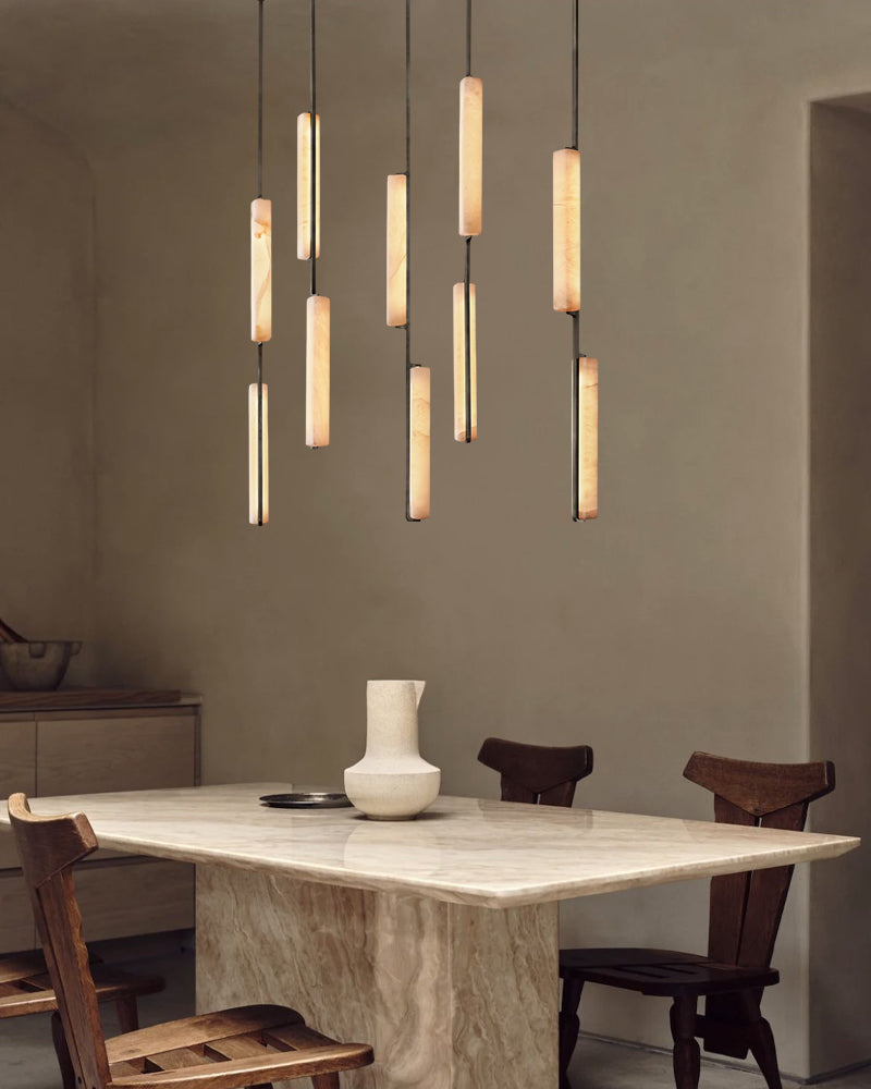 Aedubon Alabaster Linear Chandelier