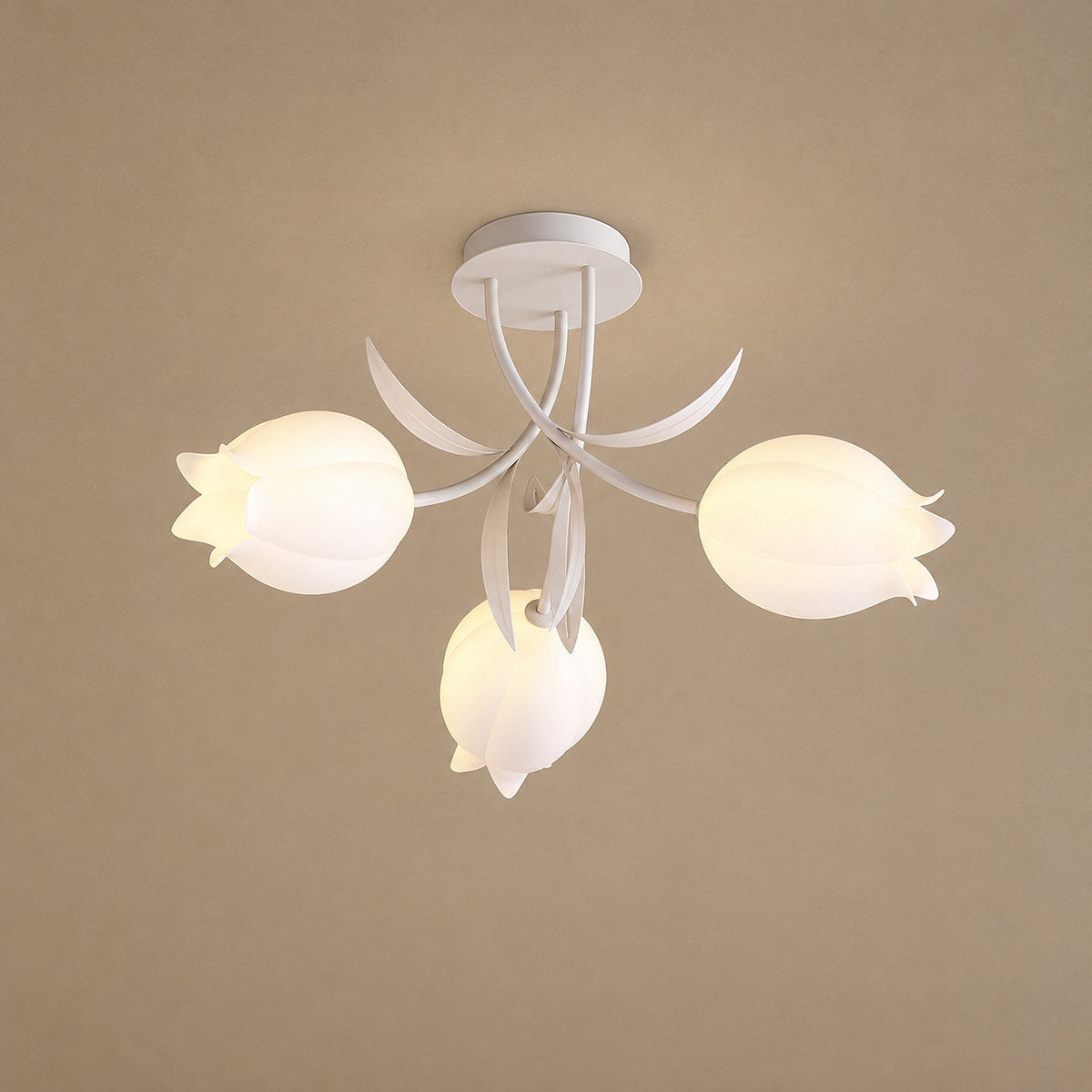 Tricolordeer Lily Flower Acrylic Ceiling Lamp