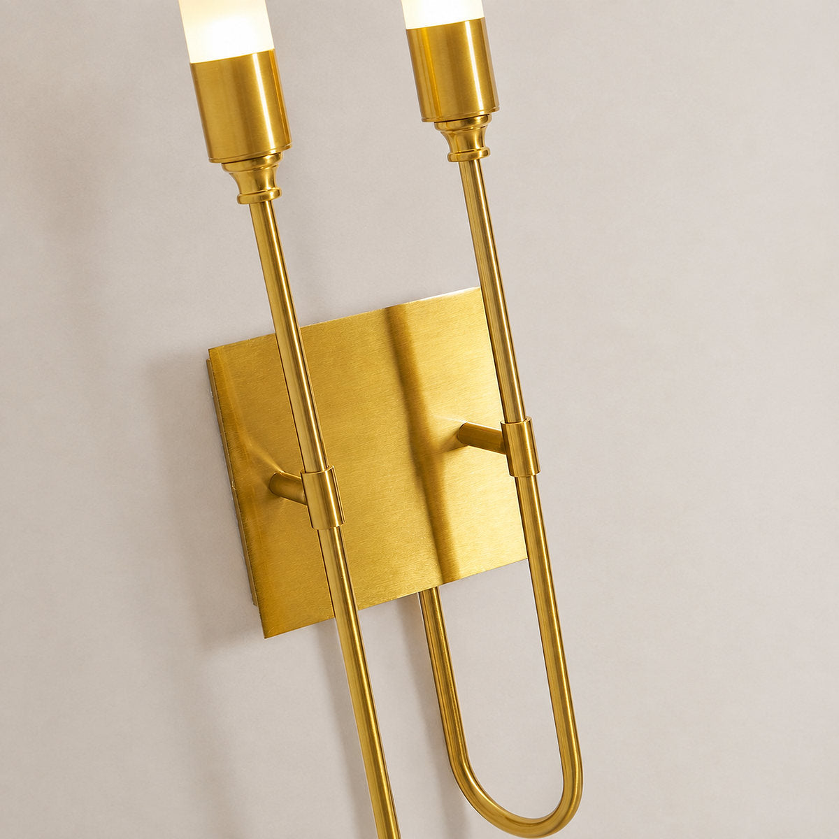 Double Arrow Wall Lamp, 3.9~5.5-Inch x H 23.6-Inch, Antique Brass (brass) for Living Room