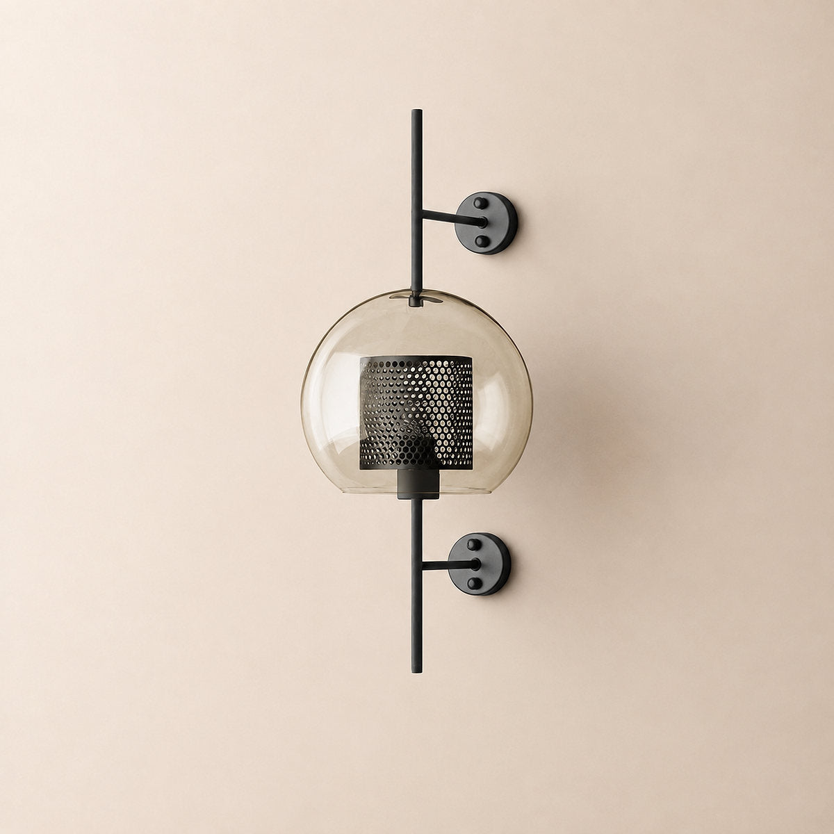 Chiswick Glass Wall Lamp, 5.1~9.8-Inch x H 21.6~30.7-Inch, Copper plating for Living Room & Dining Room