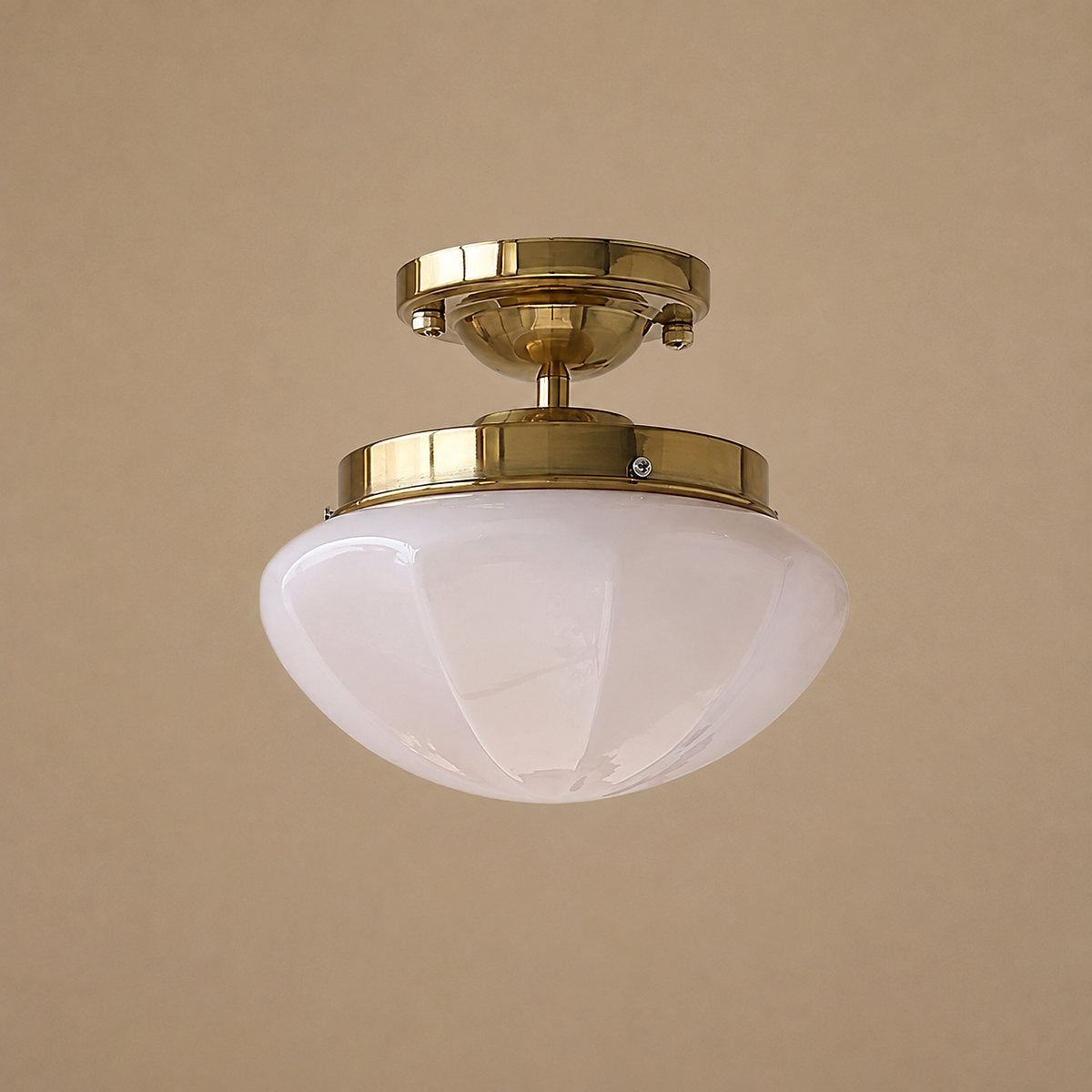 Tricolordeer Art Deco Glass Ceiling Lamp