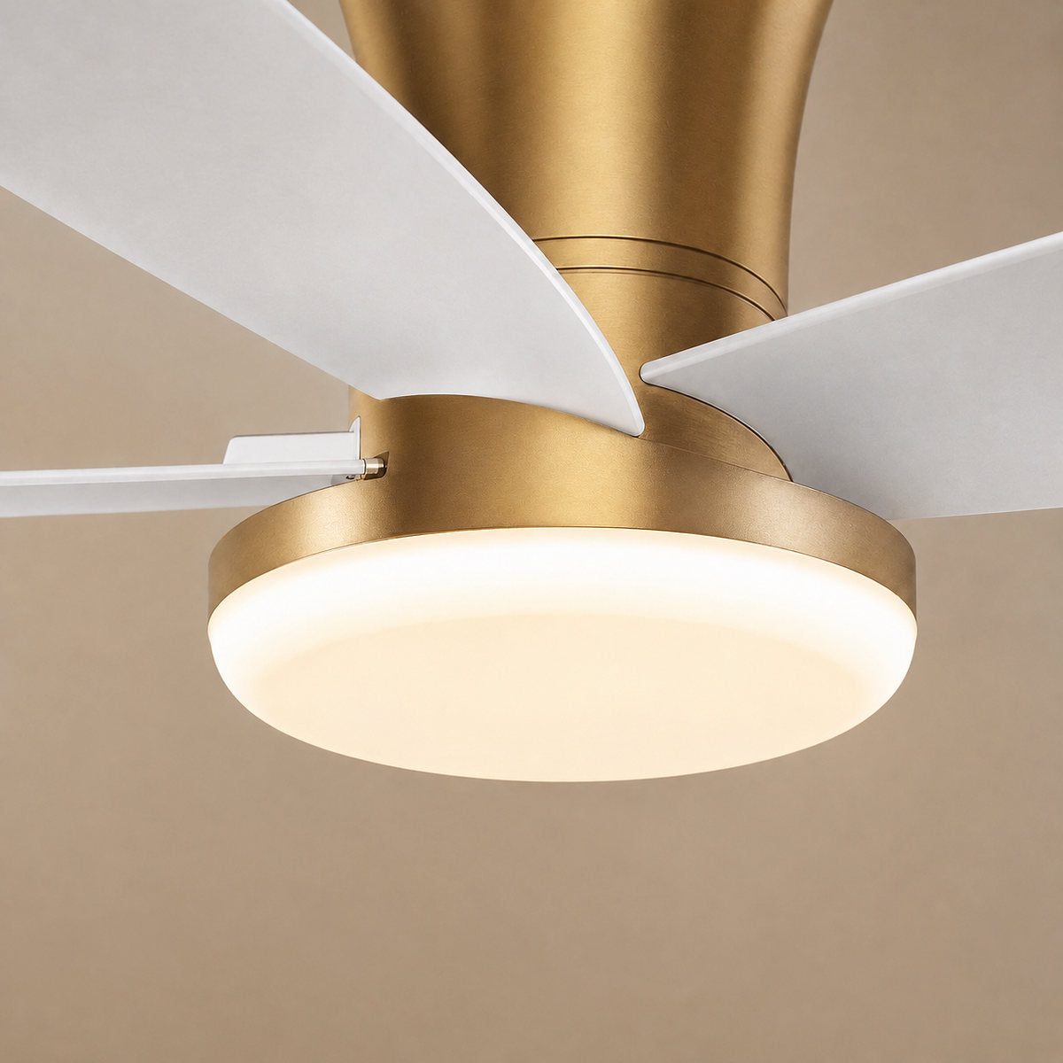 Modern LED Disc Light Flush Mount Ceiling Fan