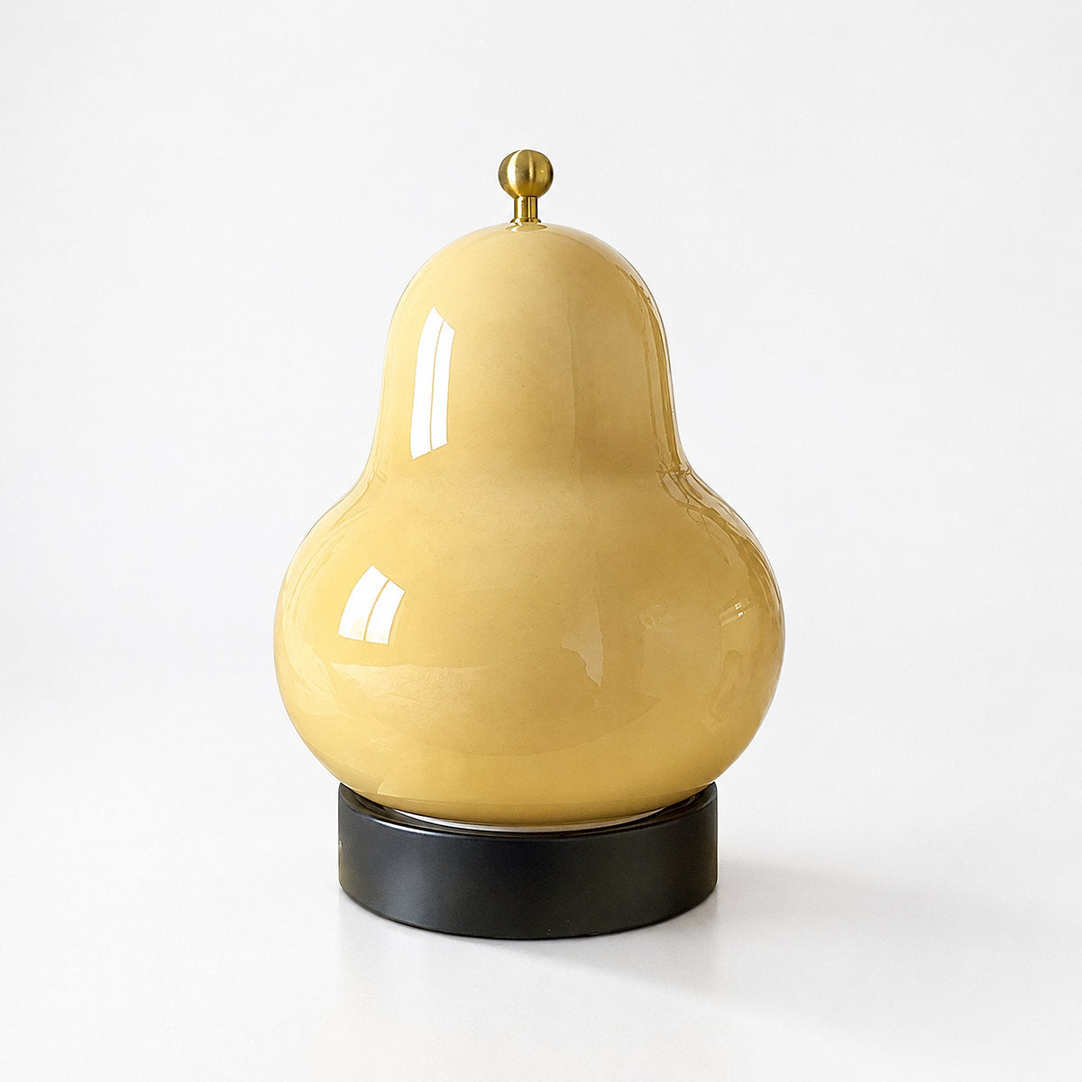 Rechargeable Three-Color Glass Table Lamp