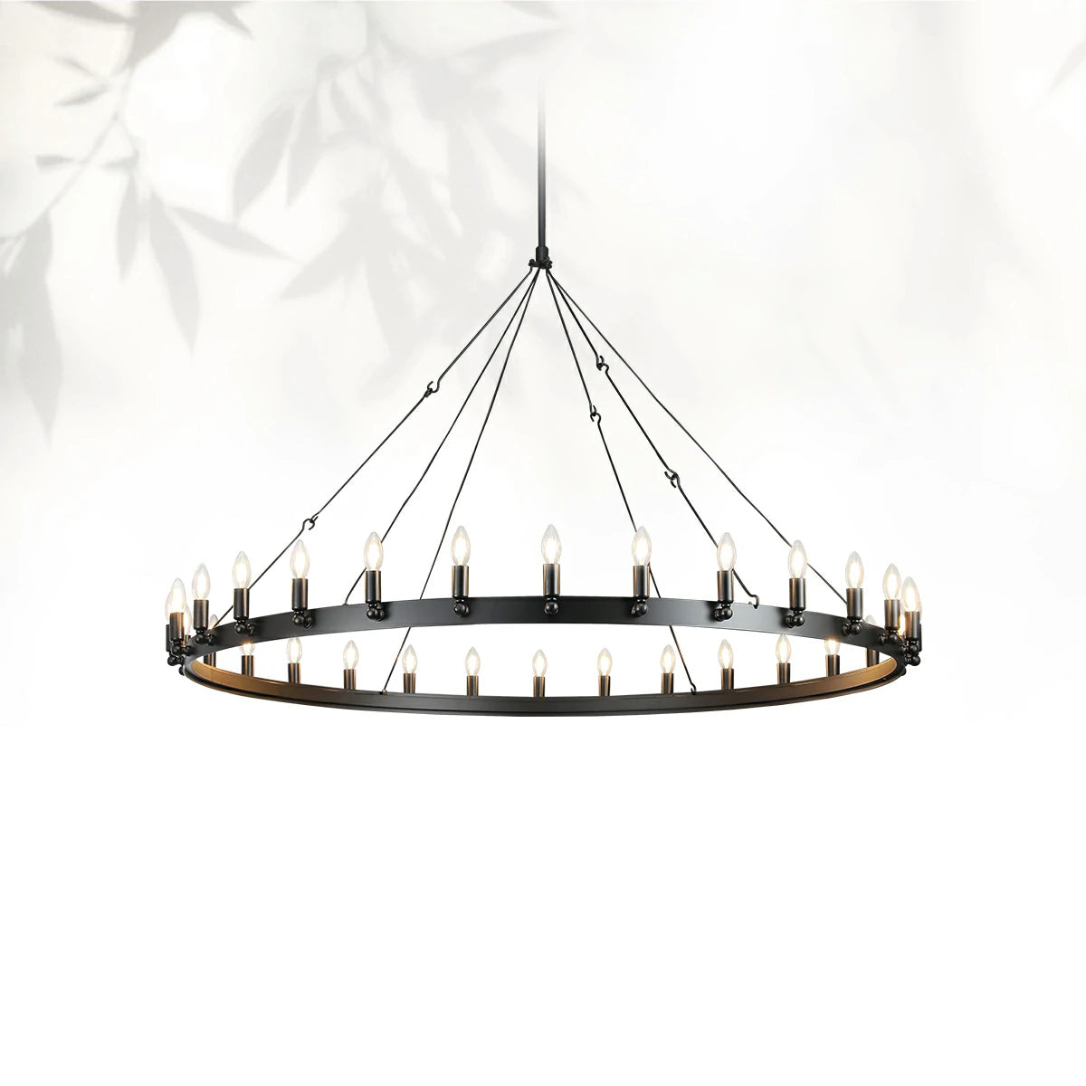 Camins Vintage Candelabra Round Chandelier