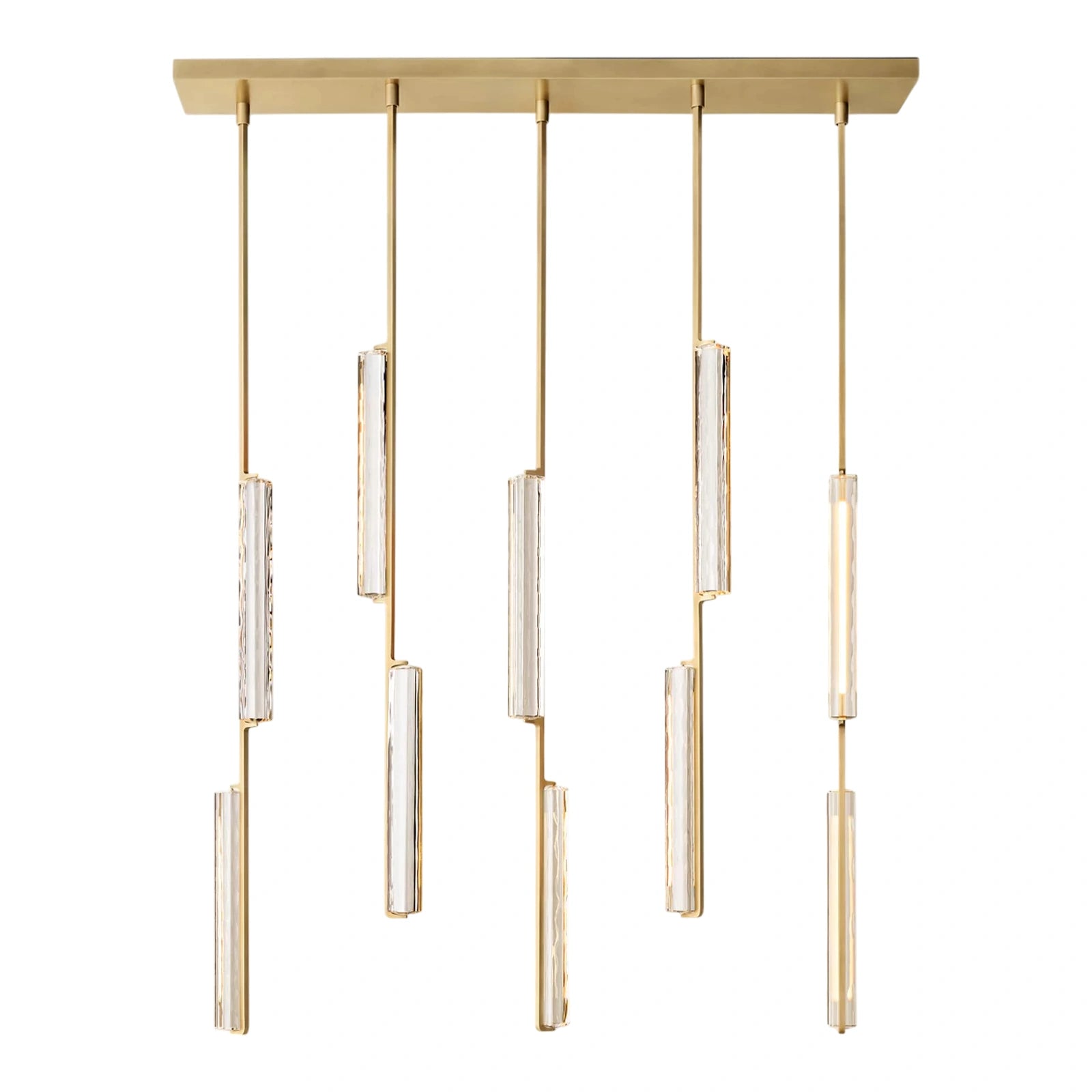 Oudubon Crystal Linear Chandelier 54"