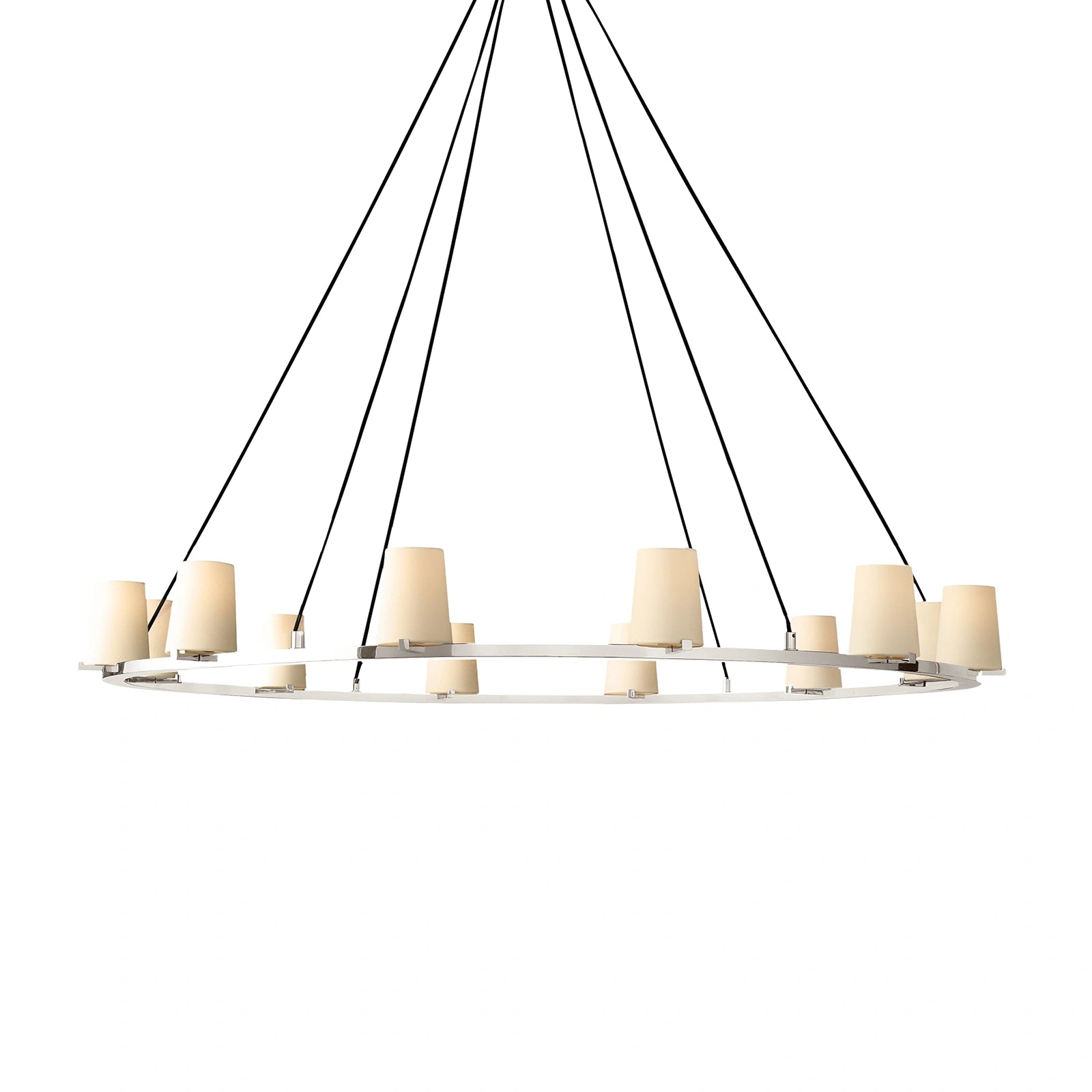 Mauillac Fabric Shade Round Chandelier
