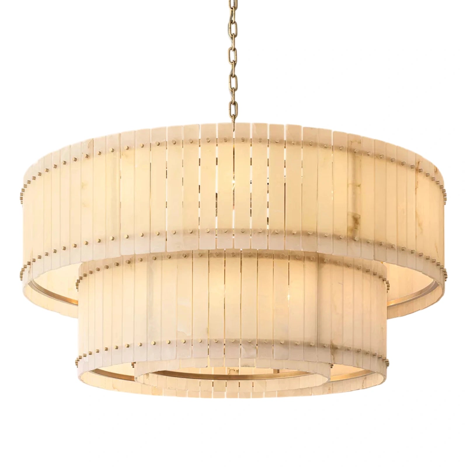 Sant Marco Alabaster Round Tiered Chandelier